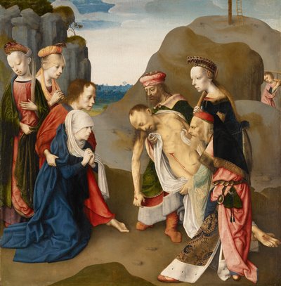 Lamentation over the Dead Christ by Master of the Virgo Inter Virgines